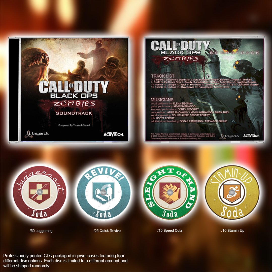 COD: Black Ops Zombies Soundtrack (CD) | Ring of Death Records
